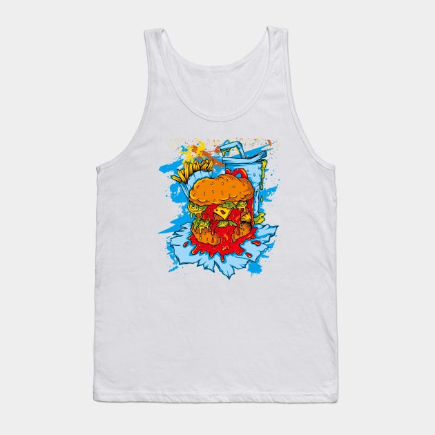 Junk Food Tank Top by Johanrahadi